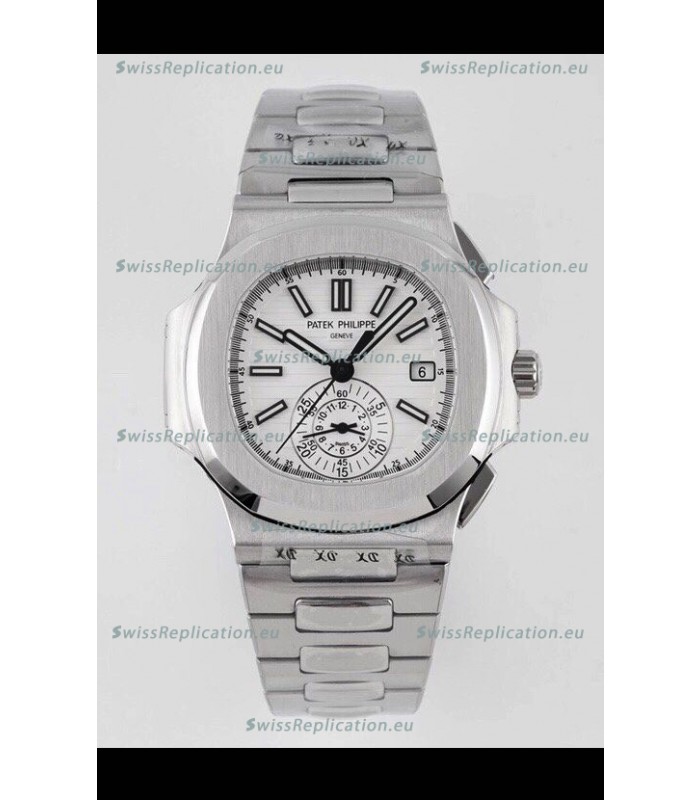 Patek Philippe Nautilus 5980/1A 904L Steel Case in White Dial - 1:1 Mirror Replica