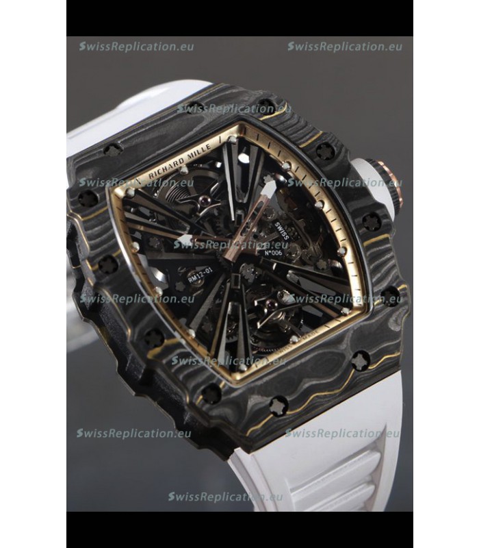 Richard Mille RM12-01 Carbon Fiber Case Genuine Tourbillon Movement 1:1 Mirror Replica Watch
