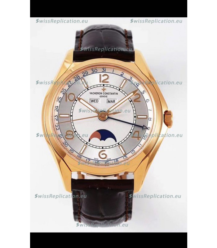 Vacheron Constantin Fiftysix Edition Rose Gold Watch 904L Steel 1:1 Mriror Replica Steel Dial 