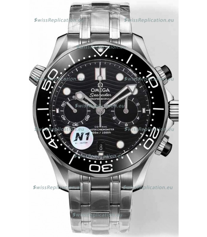 Omega Seamaster Co-Axial Master Chronograph Stainless Steel Casing and Strap 44MM 1:1 Mirror Replica