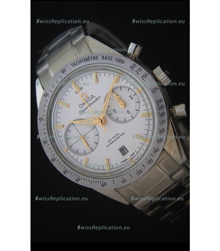 Omega Speedmaster 57 Co-Axial Chronograph in Yellow Gold Markers Swiss Watch