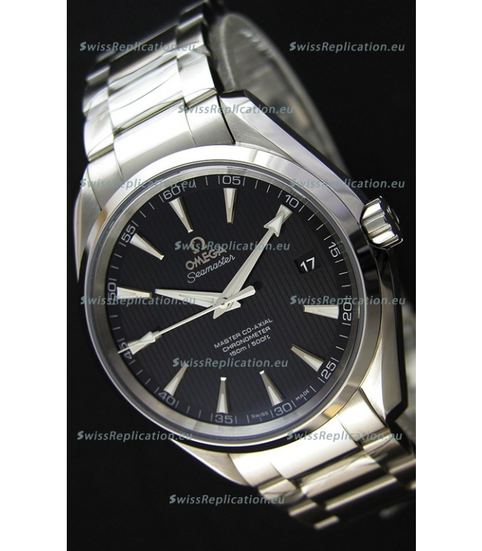 Omega Master Co-Axial Aqua Terra 150M Black Dial 1:1 Mirror Replica