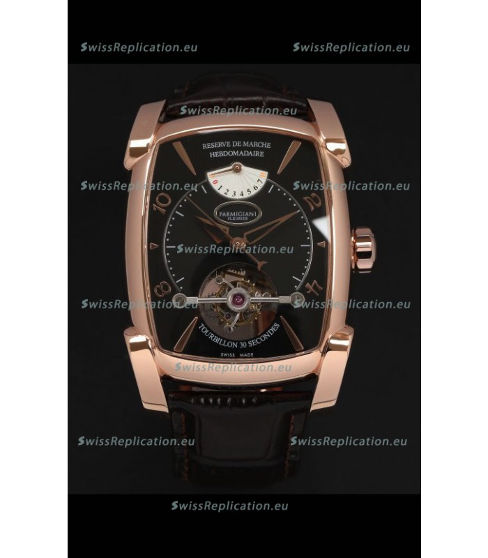 Parmigiani Fleurier Kalpa XL Rose Gold 1:1 Genuine Tourbillon Swiss Replica Watch 