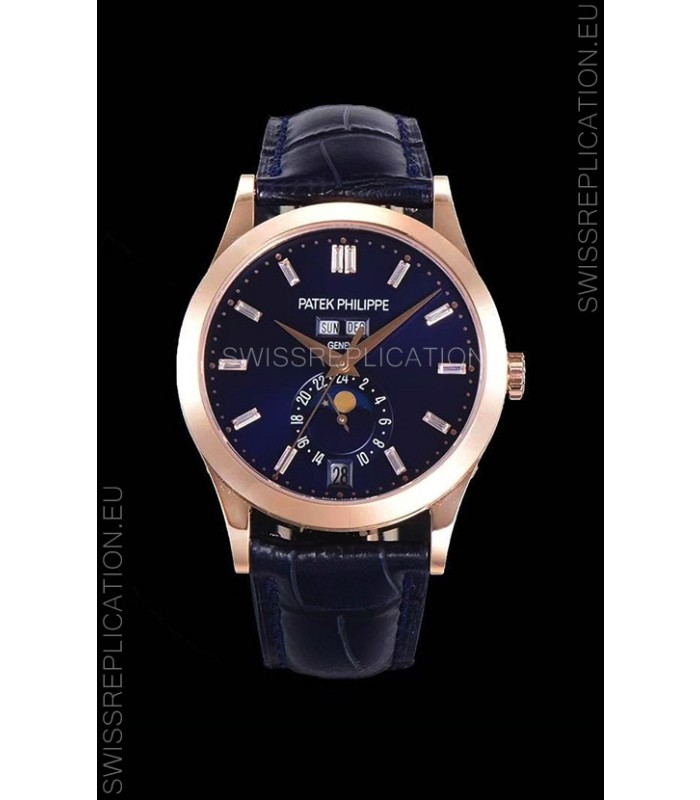 Patek Philippe Annual Calendar 5396R-012 Complications Swiss Replica Watch in Blue Dial 