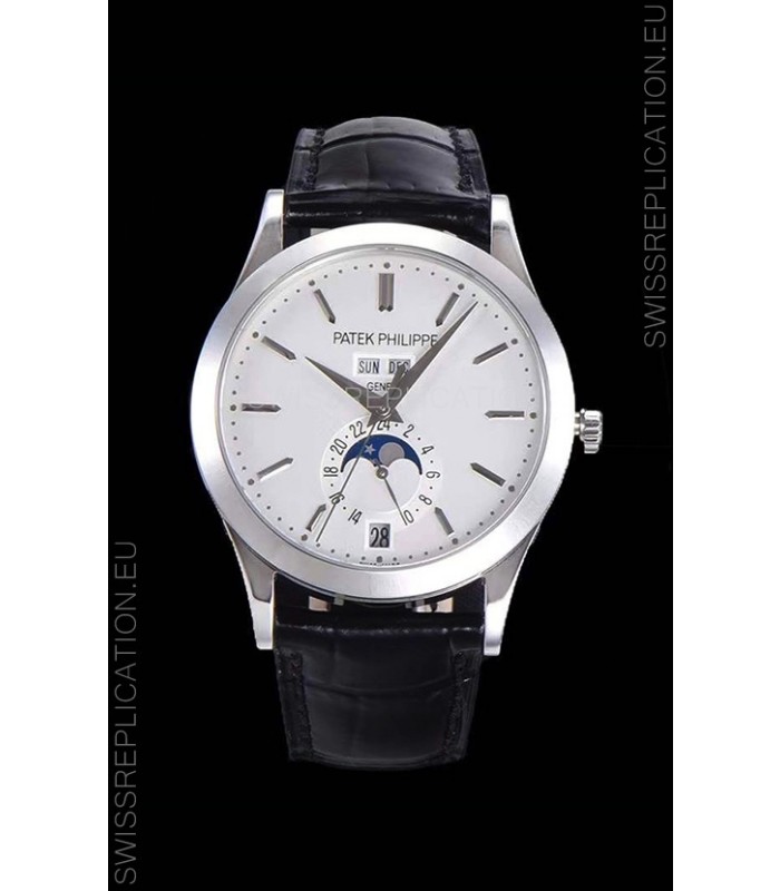 Patek Philippe Annual Calendar 5396-012 Complications Swiss Replica Watch in White Dial