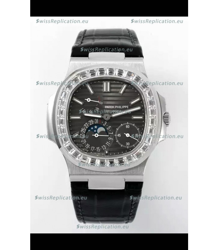Patek Philippe Nautilus 5712/1A 1:1 Quality Swiss Replica Watch in Grey Dial