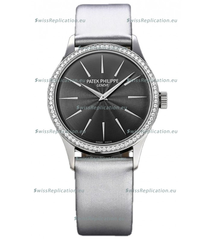 Patek Philippe Calatrava 4997 Ladies Steel Case Grey Dial with Swiss Automatic Movement Watch