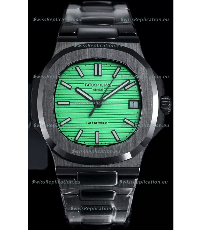 Patek Philippe Nautilus 5711 AET Remould Black Ceramic Edition Green Dial Swiss Replica Watch