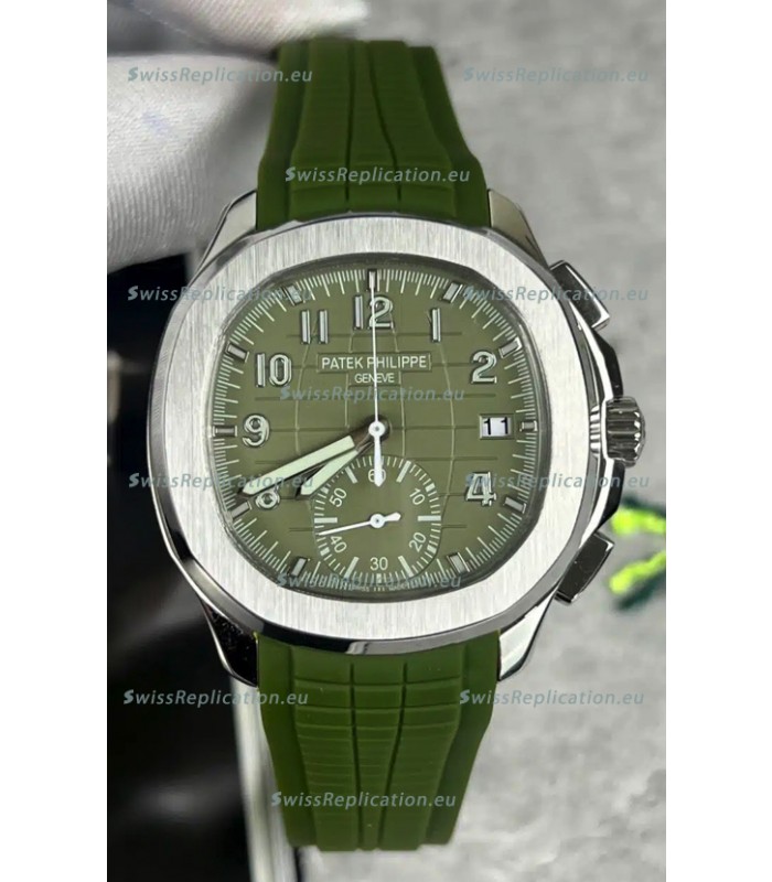 Patek Philippe Aquanaut 5968A Green Dial Chronograph 1:1 Mirror Replica Watch