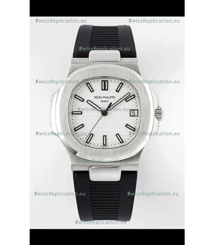 Patek Philippe Nautilus 5711/1A-011 1:1 Mirror Swiss Replica Watch in White Dial 904L Steel