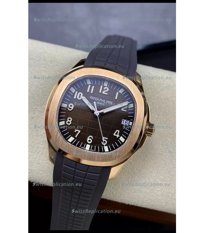 Patek Philippe Aquanaut 5167-001 Swiss Replica 904L Rose Gold - 1:1 Mirror Edition