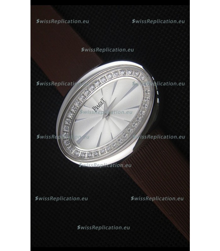 Piaget Limelight Magic Hour Swiss Quartz Steel Case in Black Strap