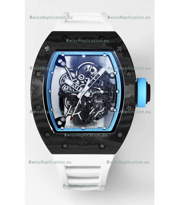 Richard Mille RM055 Black Carbon Casing 1:1 Superclone Genuine Tourbillon Watch 