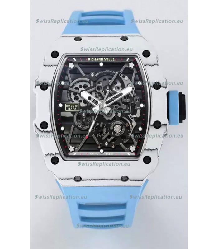 Richard Mille RM35-01 Rafael Nadal Carbon Fiber Casing with Genuine Tourbillon Super Clone Watch