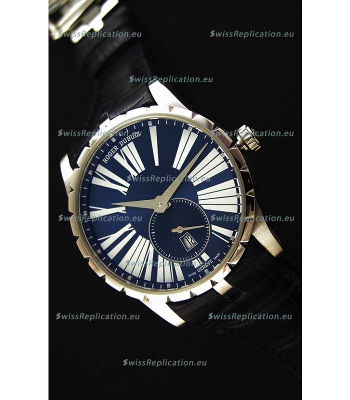 Roger Dubuis Excalibur RDDBEX0378 Steel Blue Swiss Replica Watch 