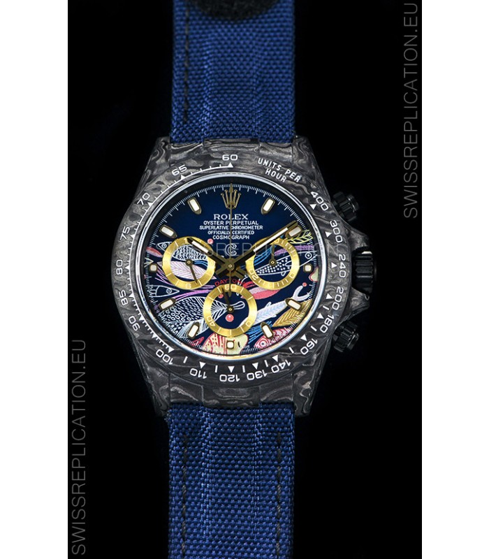 Rolex Daytona CHRONUSART Forged Cabon Casing 1:1 Mirror Replica Multicolored Dial