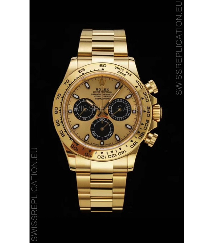 Rolex Daytona 116508 Yellow Gold Original Cal.4130 Movement - 1:1 Mirror 904L Steel Watch