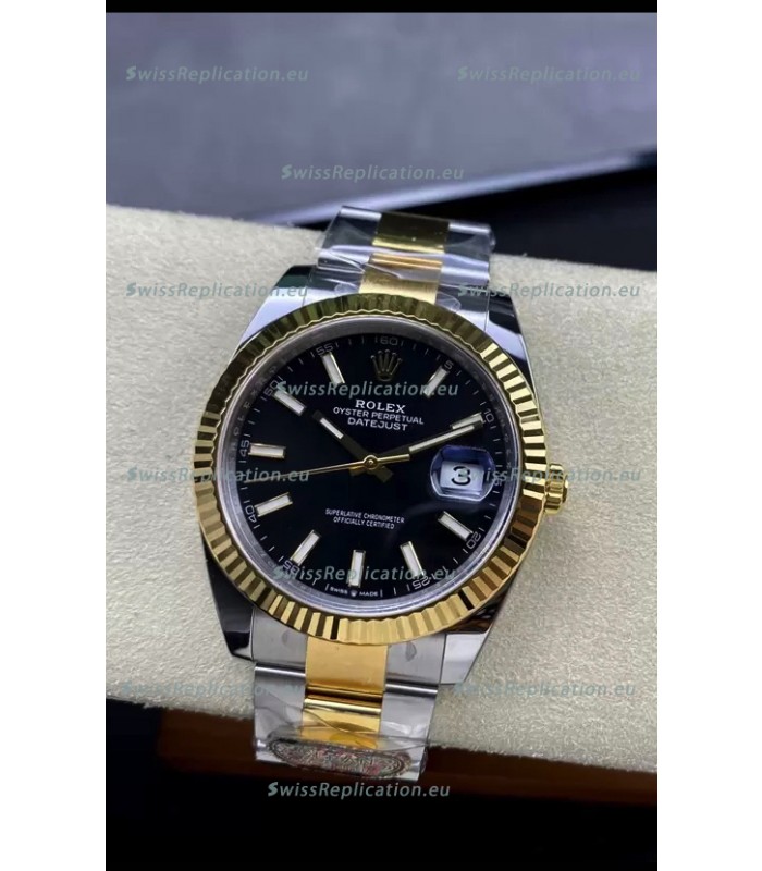 Rolex Datejust 126331 41MM ETA 3235 Swiss 1:1 Mirror Replica Watch in Yellow Gold 904L Steel 