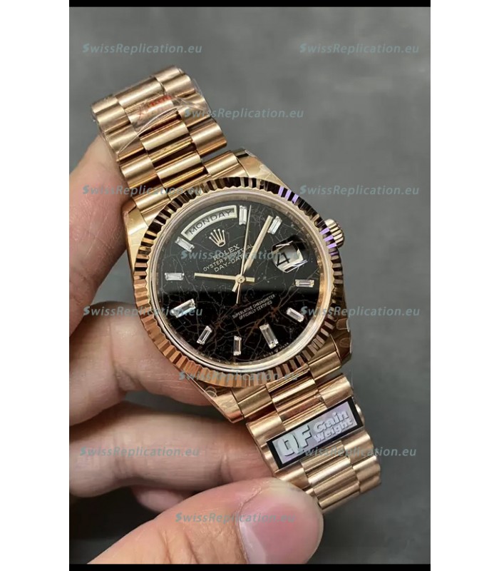 Rolex Day Date Presidential 18K Rose Gold Watch 40MM - Eisenkiesel Dial 1:1 Mirror Quality