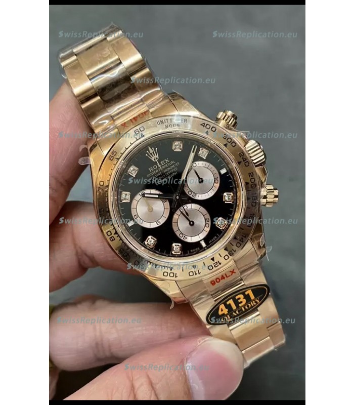 Rolex Daytona REF.126505 Cal 4131 1:1 Swiss Replica Watch - 904L Steel Rose Gold 
