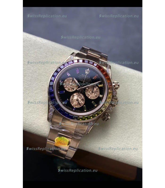 Rolex Daytona Super Clone 116595RBOW Rose Gold 1:1 Mirror Cal.4131 Movement Repllica Watch 