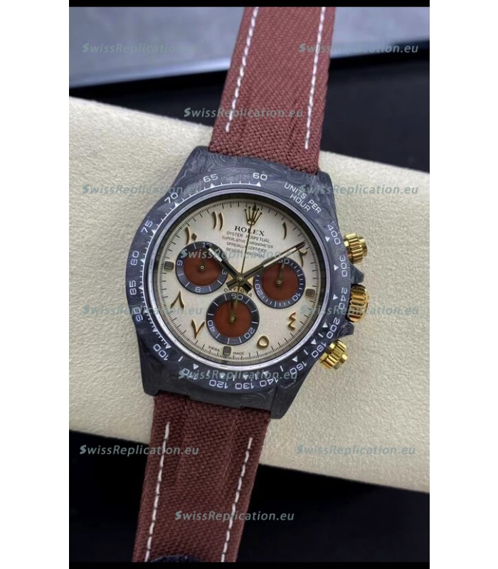 Rolex Daytona DiW Desert Eagle Arabic Edition Watch - Forged Cabon Casing 1:1 Mirror Replica