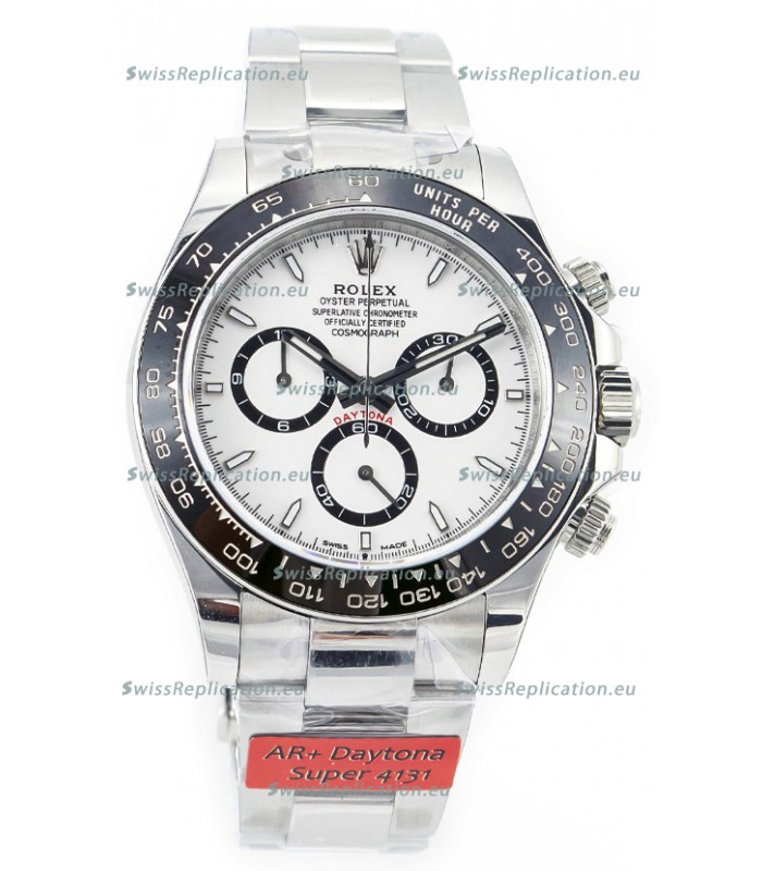Rolex Cosmograph Daytona Panda 126500 White Dial Cal.4131 Movement - 904L Steel Watch