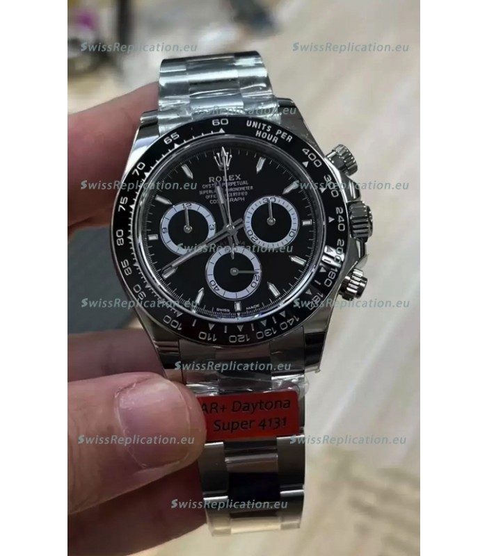 Rolex Cosmograph Daytona M126500LN Black Dial Original Cal.4131 Movement - 904L Steel Watch