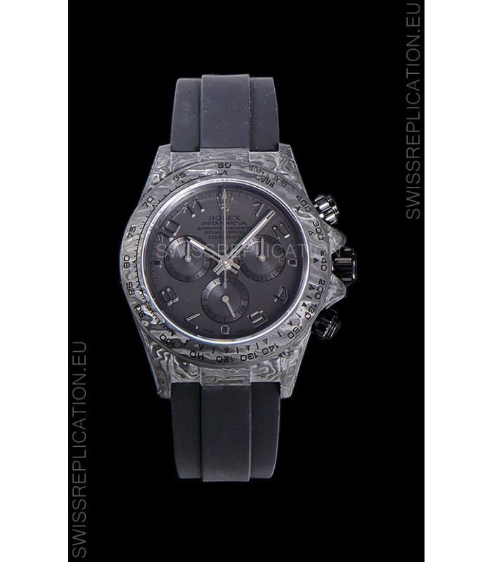 Rolex Daytona DiW Edition "All Black" Forged Cabon Casing 1:1 Mirror Replica