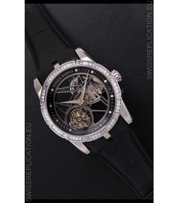 Roger Dubuis Excalibur Spider Flying Tourbillon Skeleton Titanium Casing 1:1 Mirror Swiss Watch