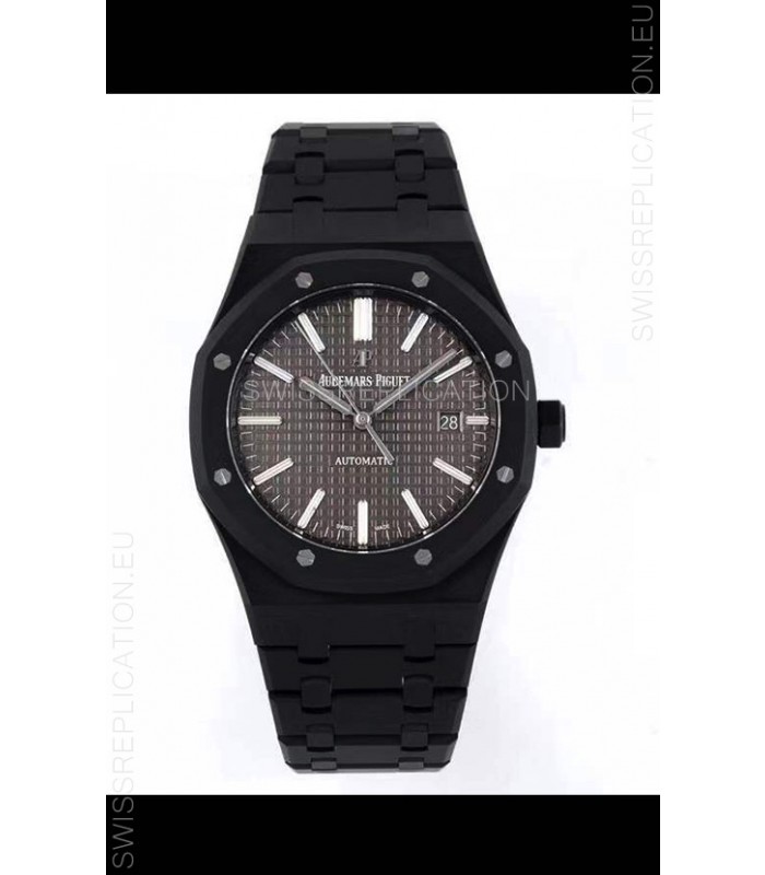 Audemars Piguet Royal Oak PVD Coated Swiss Replica Watch 3120 Swiss Movement - Grey Dial 