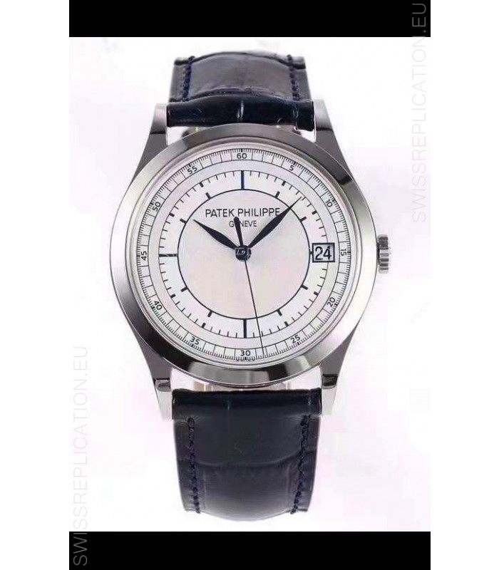 Patek Philippe Calatrava 5296 Sector Dial 1:1 Mirror Swiss Replica Watch Steel Casing