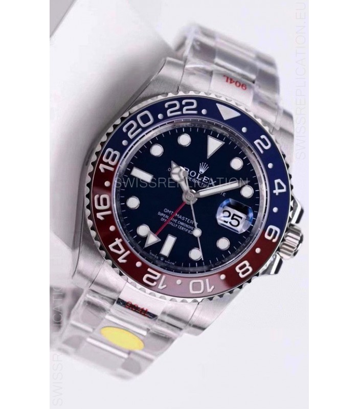 Rolex GMT Masters II 126719BLRO Pepsi Bezel Cal.3285 Movement Swiss Replica - Ultimate 904L Steel Watch