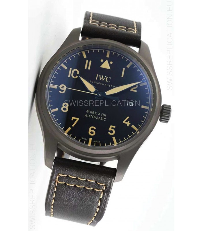 IWC Pilot's MARK XVIII Heritage 1:1 Swiss Watch in Titanium Casing
