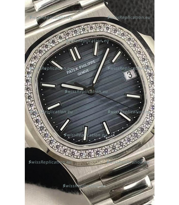 Patek Philippe Nautilus 5713/1G 904L Steel 2023 Updated Mirror Replica Watch - Blue Dial