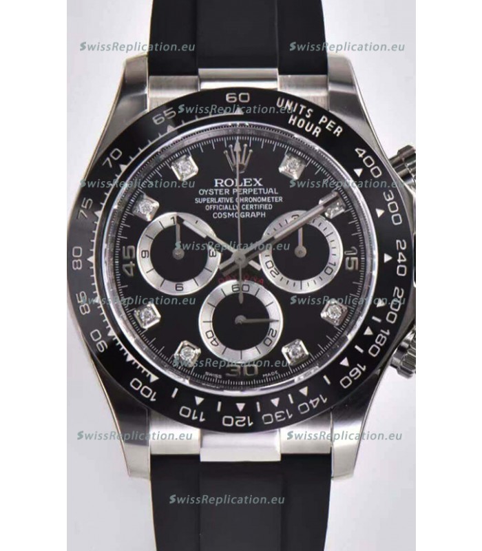 Rolex Cosmograph Daytona 116509 Black Dial Cal.4130 Movement - 904L Steel Watch