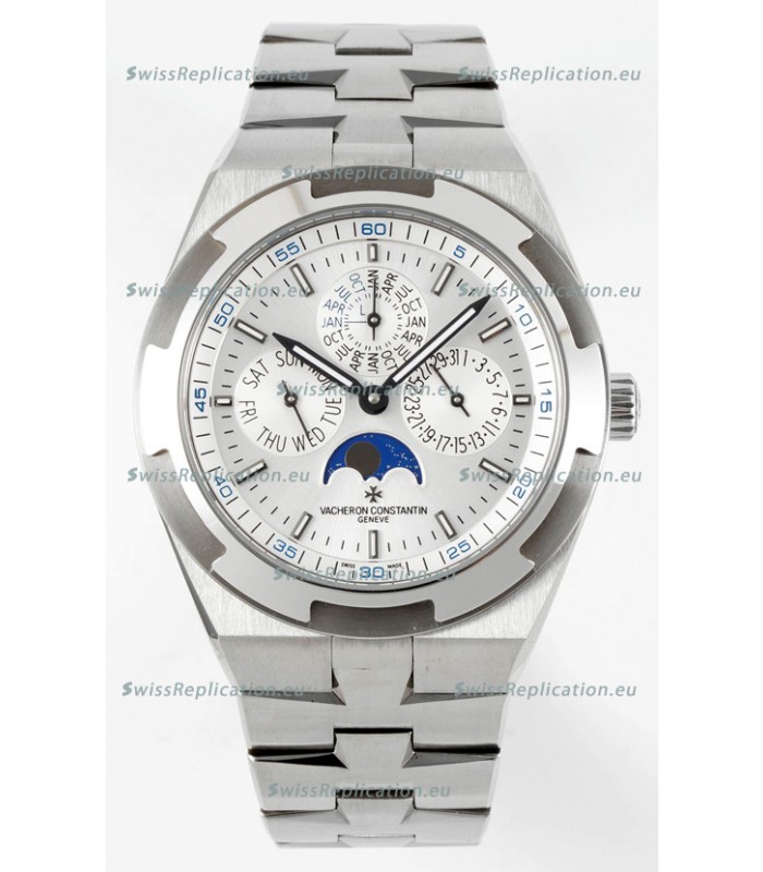 Vacheron Constantin Overseas Perpetual Calendar Ultra-Thin Steel Dial with Steel Strap