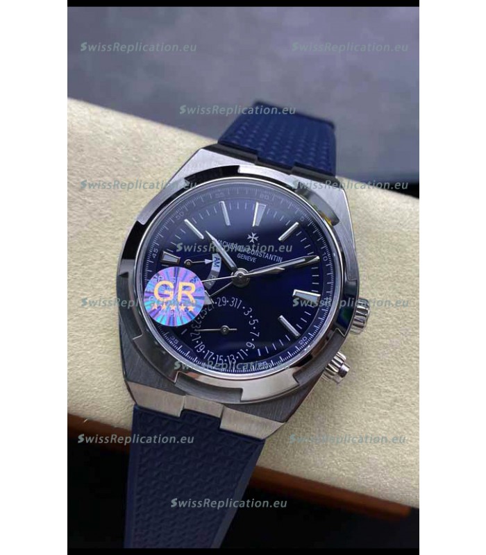 Vacheron Constantin Overseas Dual Time Stainless Steel 1:1 Mirror Swiss Replica Blue Dial