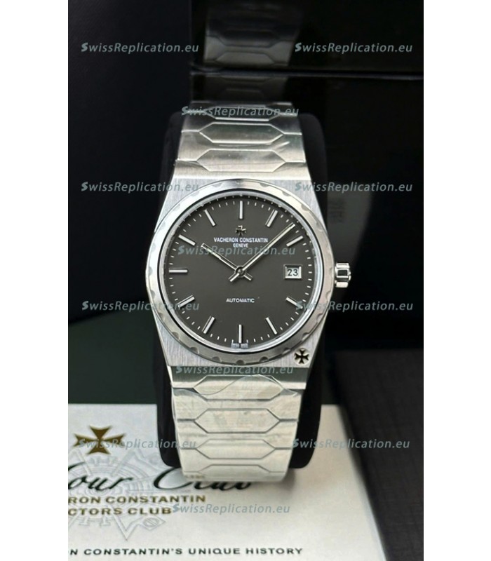 Vacheron Constantin Historiques 222 Super Clone 37MM Steel Casing Watch in Grey Dial 