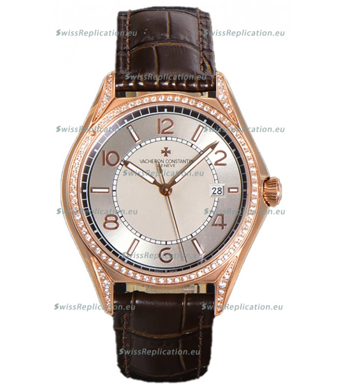 Vacheron Constantin Fiftysix Edition 904L Steel Rose Gold 1:1 Mriror Replica Creme Dial