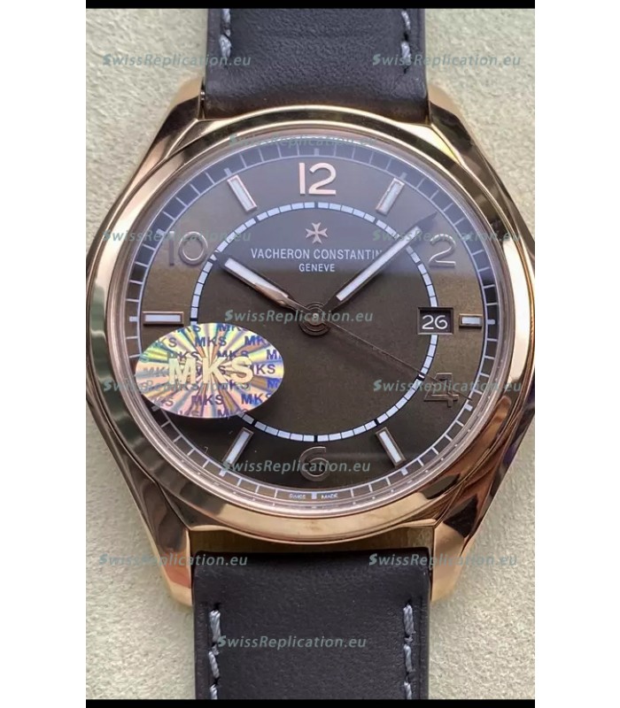 Vacheron Constantin Fiftysix Edition Rose Gold Steel 1:1 Mriror Replica Brown Dial 
