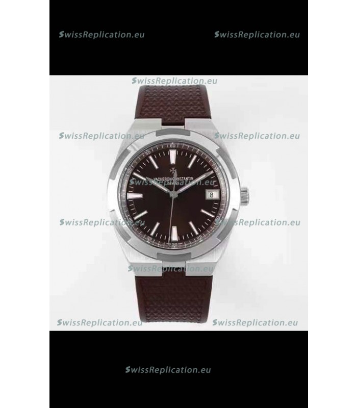 Vacheron Constantin Overseas 1:1 Mirror Swiss Replica Watch in Brown Strap