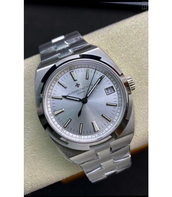 Vacheron Constantin Overseas 1:1 Mirror Swiss Replica Watch in Steel Dial - Steel Strap 