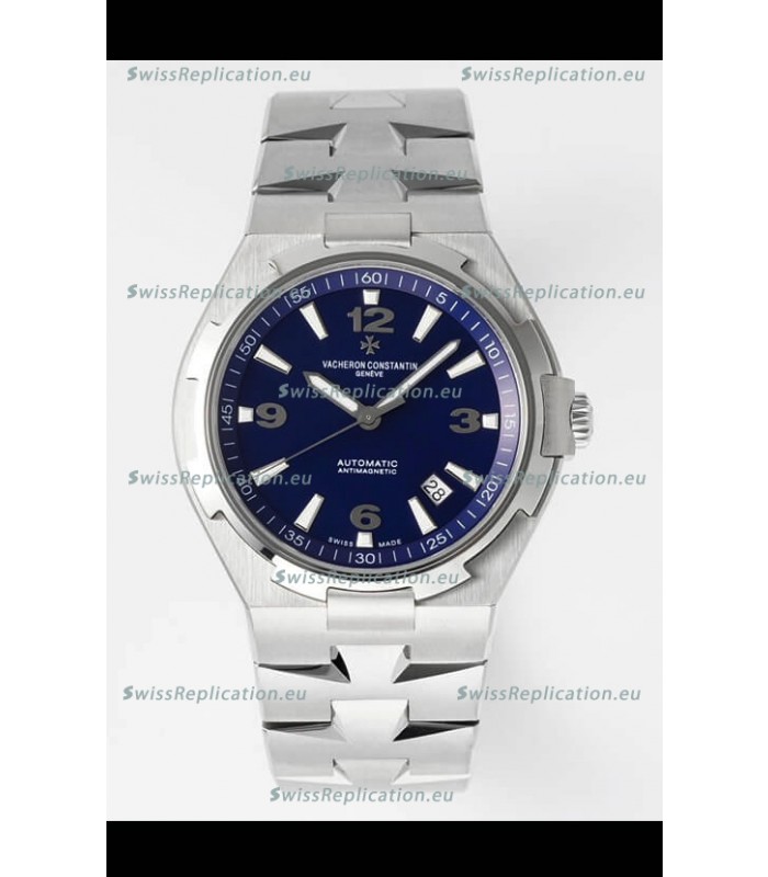 Vacheron Constantin Overseas 1:1 Mirror Swiss Replica Watch in Steel Blue Dial - Steel Strap