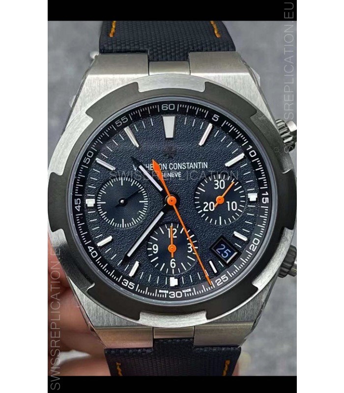 Vacheron Constantin Overseas Chronograph Swiss Replica Watch in Titanium Casing