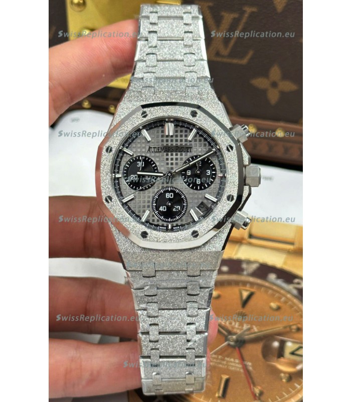 Audemars Piguet Royal Oak Chronograph 26240BC Frosted Grey Dial Super Clone Watch 