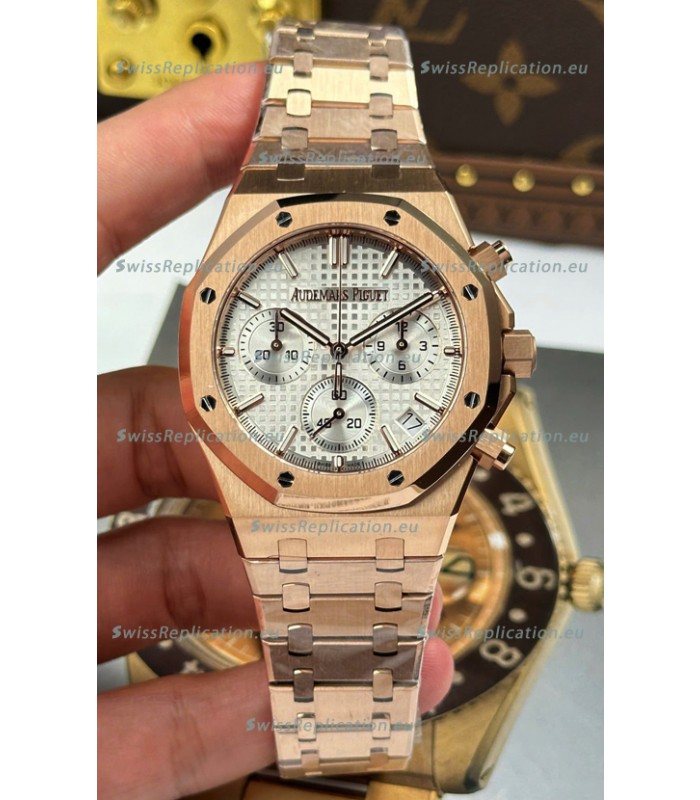 Audemars Piguer Royal Oak Chronograph 26240 Rose Gold Chronograph Super Clone Watch
