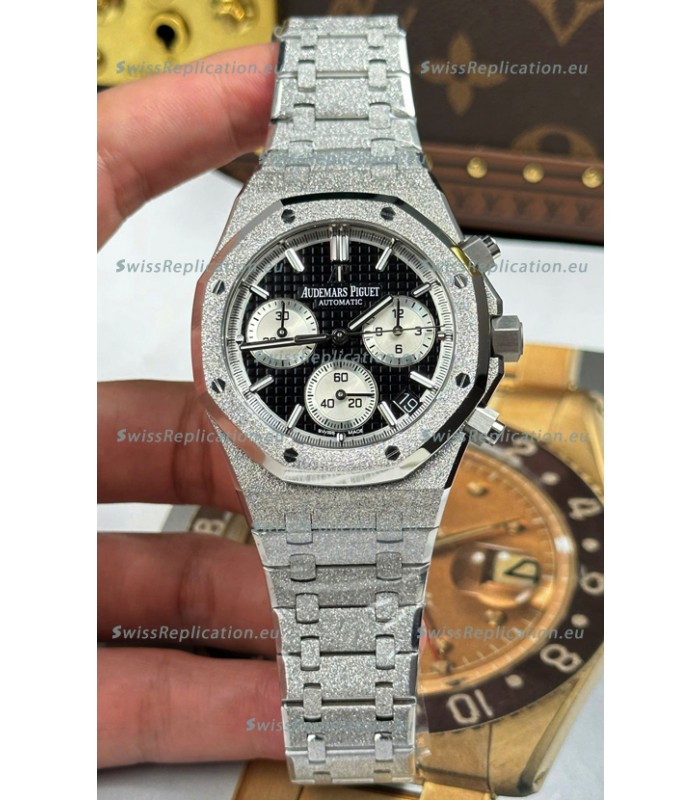 Audemars Piguet Royal Oak Chronograph 26239OR Frosted Black Dial Super Clone Watch 