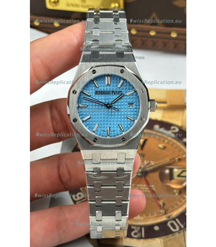 Audemars Piguet Super Clone Royal Oak 77450 34MM 904L Steel Ice Blue Dial Watch 