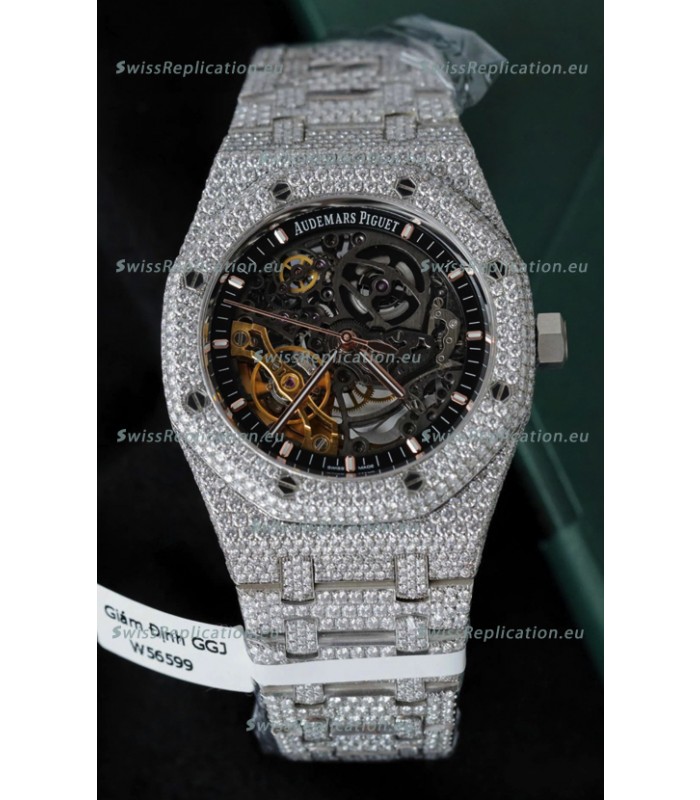 Audemars Piguet Royal Oak Super Clone Openworked ICED-OUT Edition Watch 